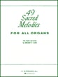 49 Sacred Melodies Organ sheet music cover